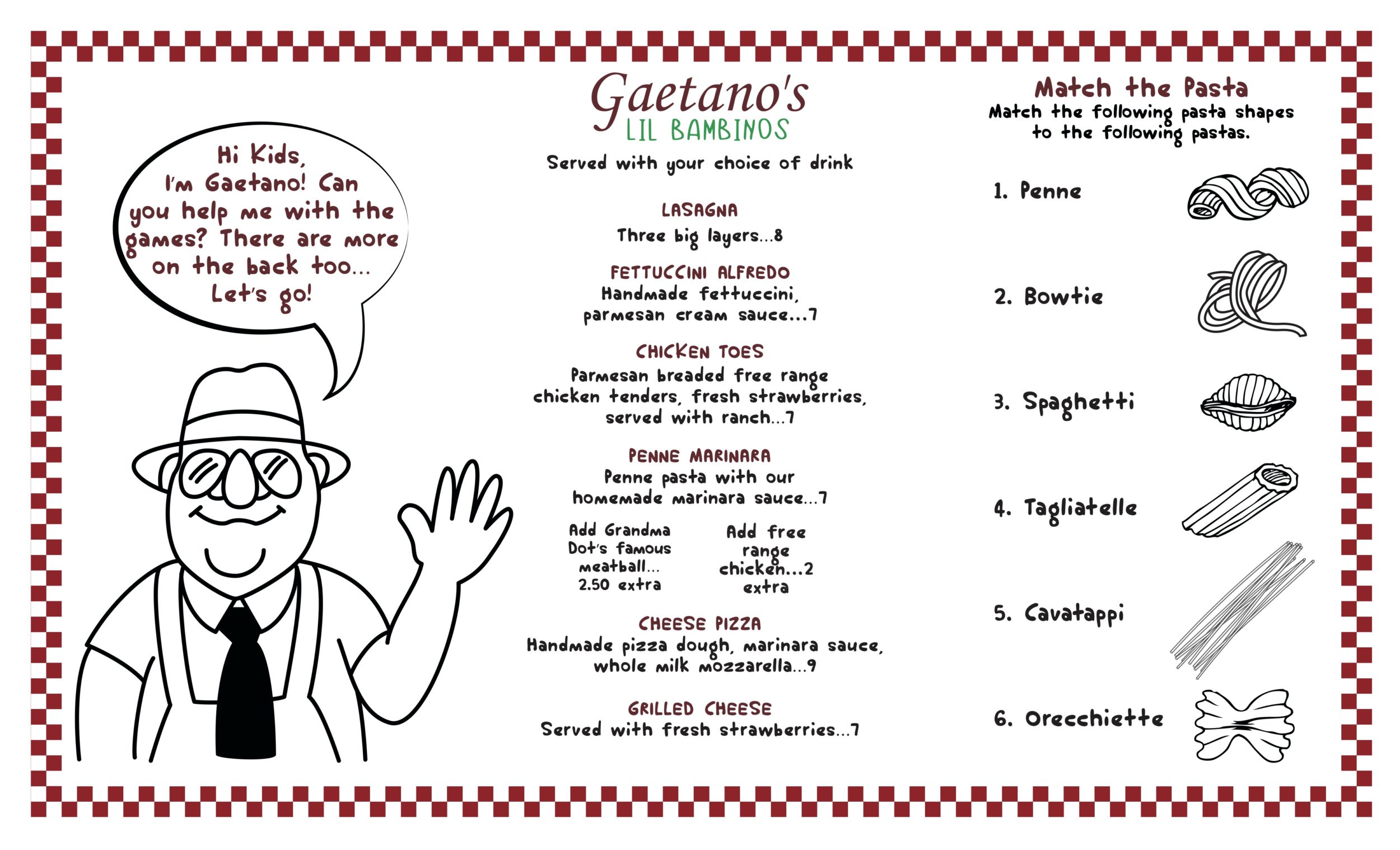 Kids-Menu
