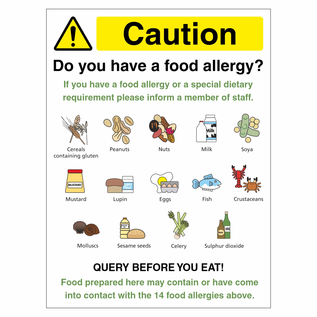 Information about allergies